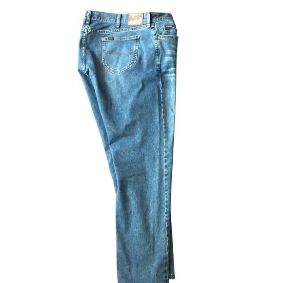Mens Lee Athletic Fit Blue Jeans Sz 40 x 32 #234i - Picture 2 of 7